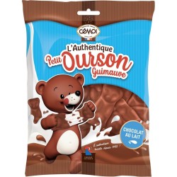 Oursons en guimauve au chocolat au lait, sachet de 180g