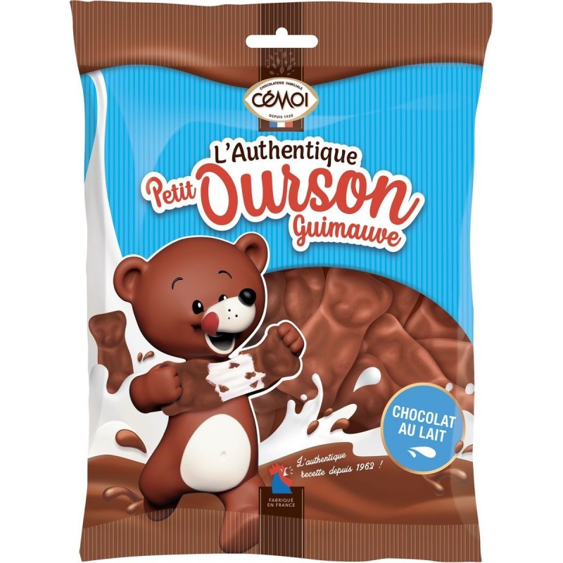 Oursons en guimauve au chocolat au lait, sachet de 180g