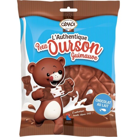 Oursons en guimauve au chocolat au lait, sachet de 180g